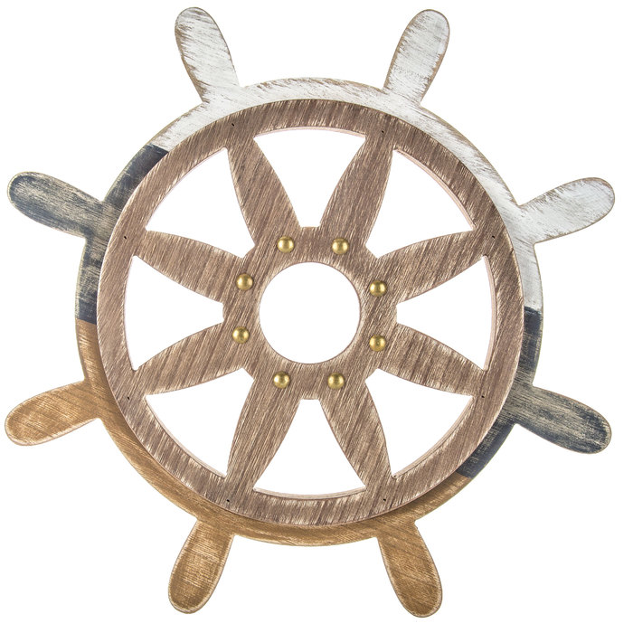 Rustic Ship Steering Wheel Wood Wall Decor Hobby Lobby 405191